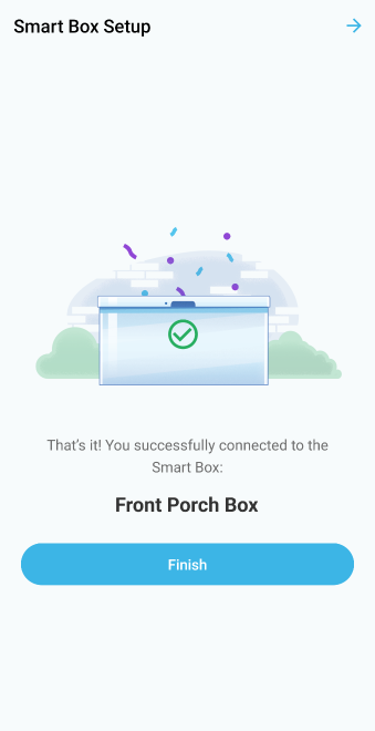 Add a shared Smart Box success screen